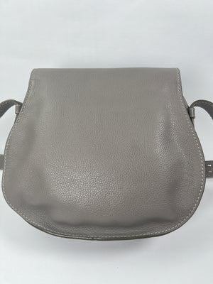 CHLOE - MARCIE MEDIUM SADDLE BAG IN CASHMERE GREY