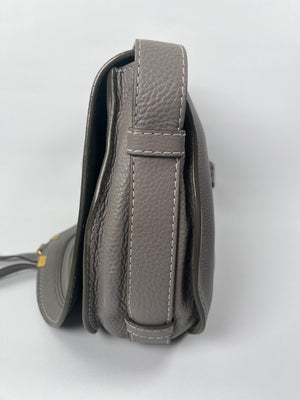 CHLOE - MARCIE MEDIUM SADDLE BAG IN CASHMERE GREY