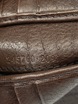 GUCCI - BEIGE/BROWN GG CANVAS & LEATHER WALLET