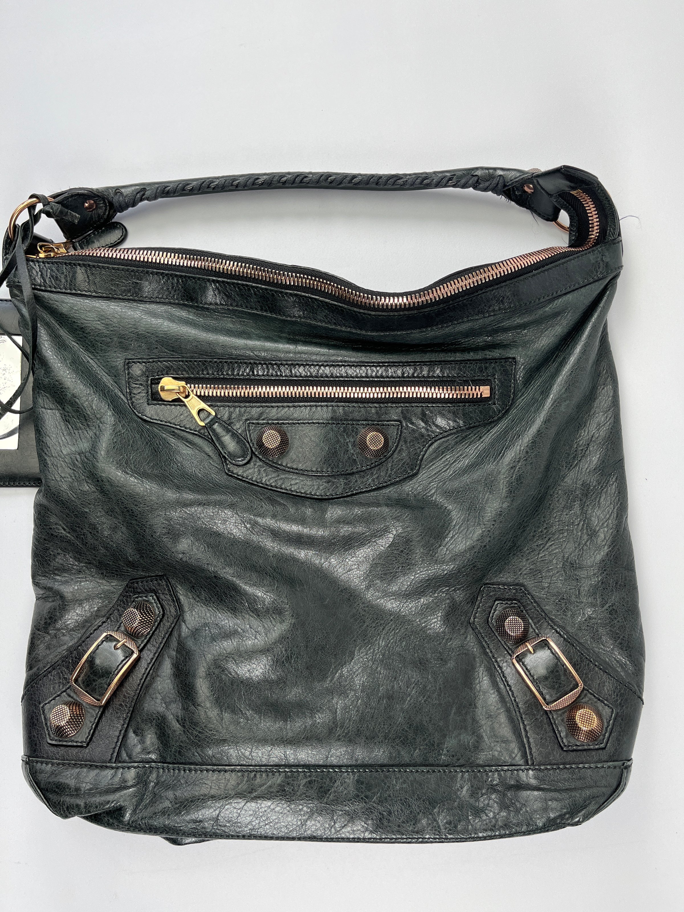 Balenciaga motorcycle bag black discount