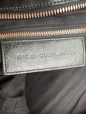 BALENCIAGA - DAY HOBO MOTORCYCLE BAG BLACK