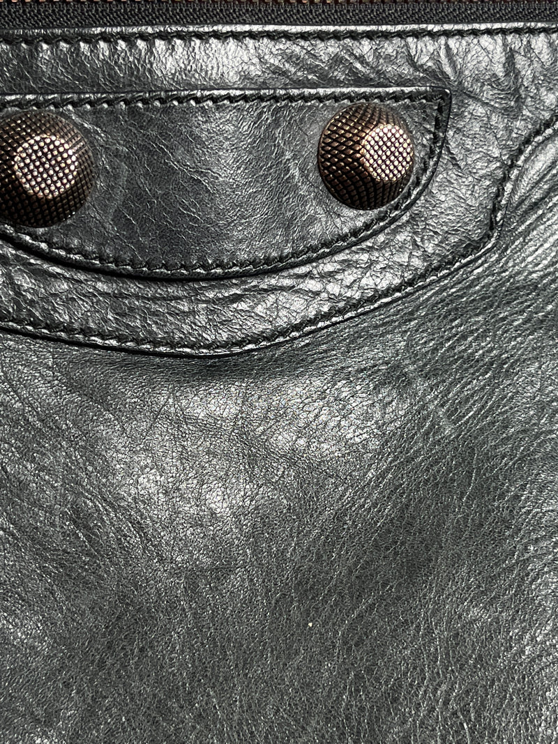 BALENCIAGA - DAY HOBO MOTORCYCLE BAG BLACK