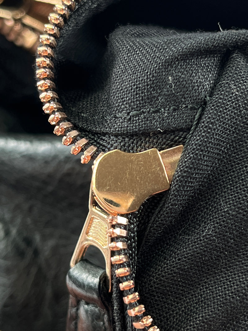 BALENCIAGA - DAY HOBO MOTORCYCLE BAG BLACK