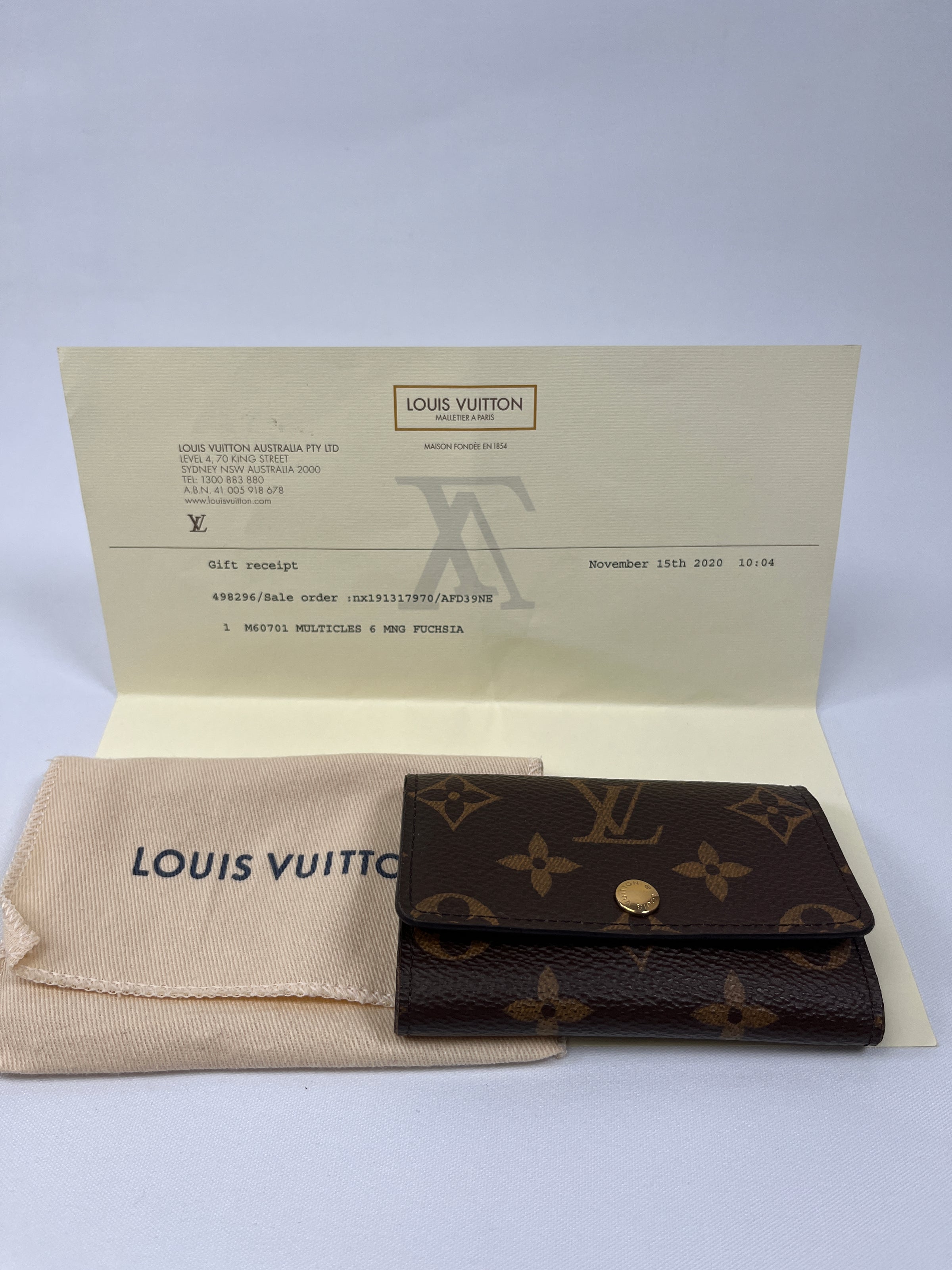 LOUIS VUITTON Monogram Empreinte Multicles 6 Key Case Black M64421 LV Auth  17194 Cloth ref.288240 - Joli Closet