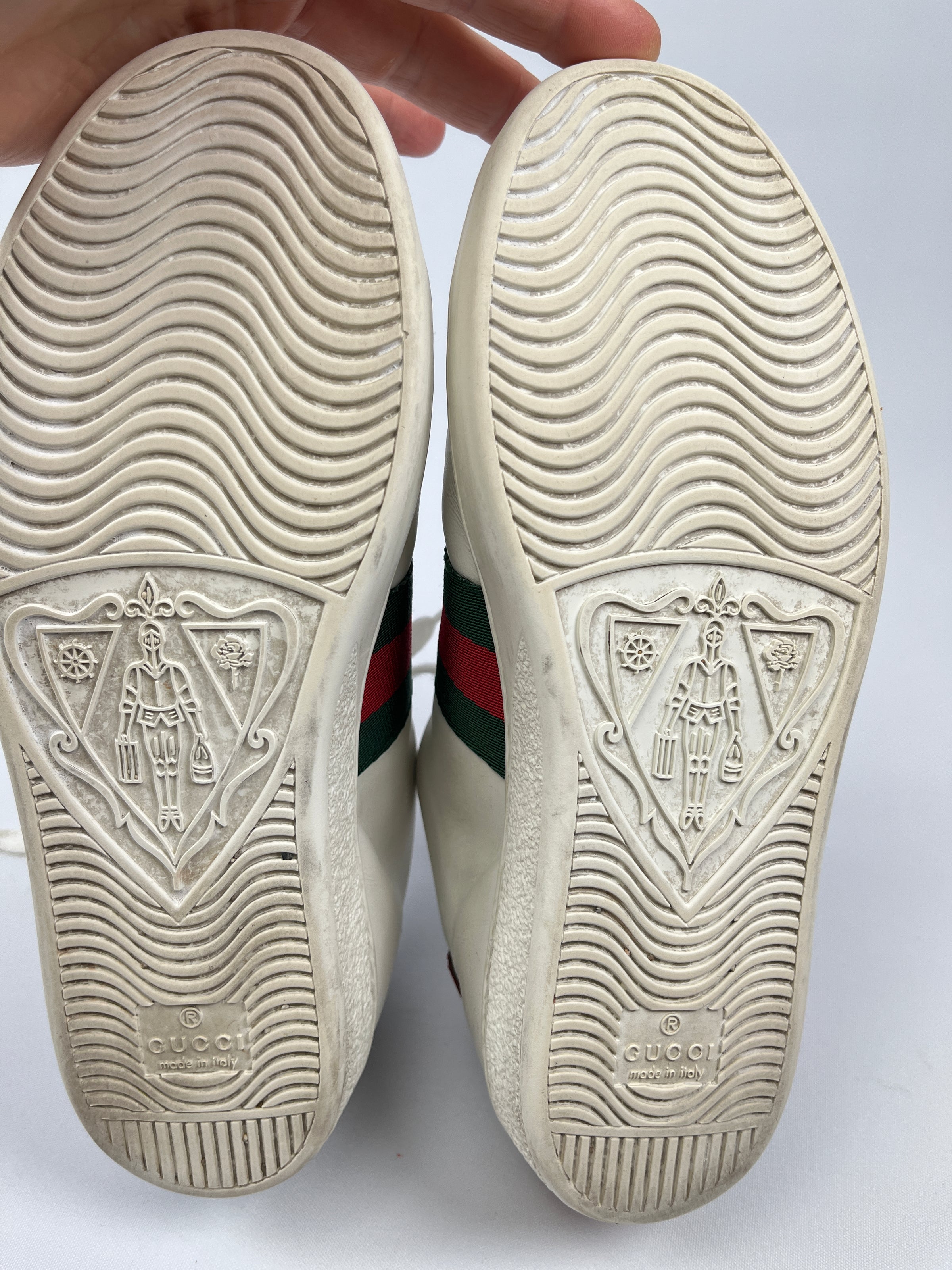 GUCCI ACE FLORAL EMBROIDERED SNEAKER SZ – AU - Main Image