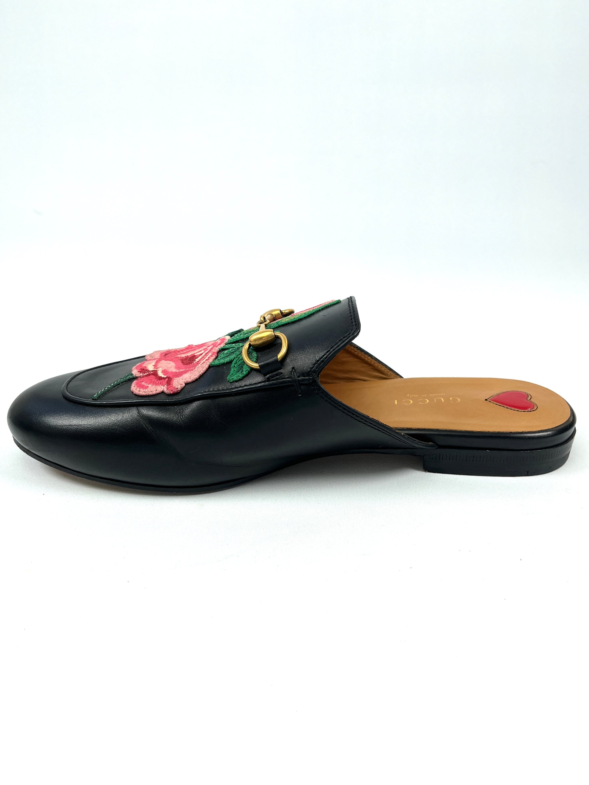 Floral gucci mules clearance