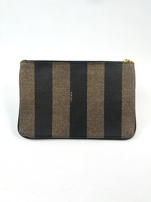 FENDI - PEQUIN STRIPE ZIP POUCH - VINTAGE