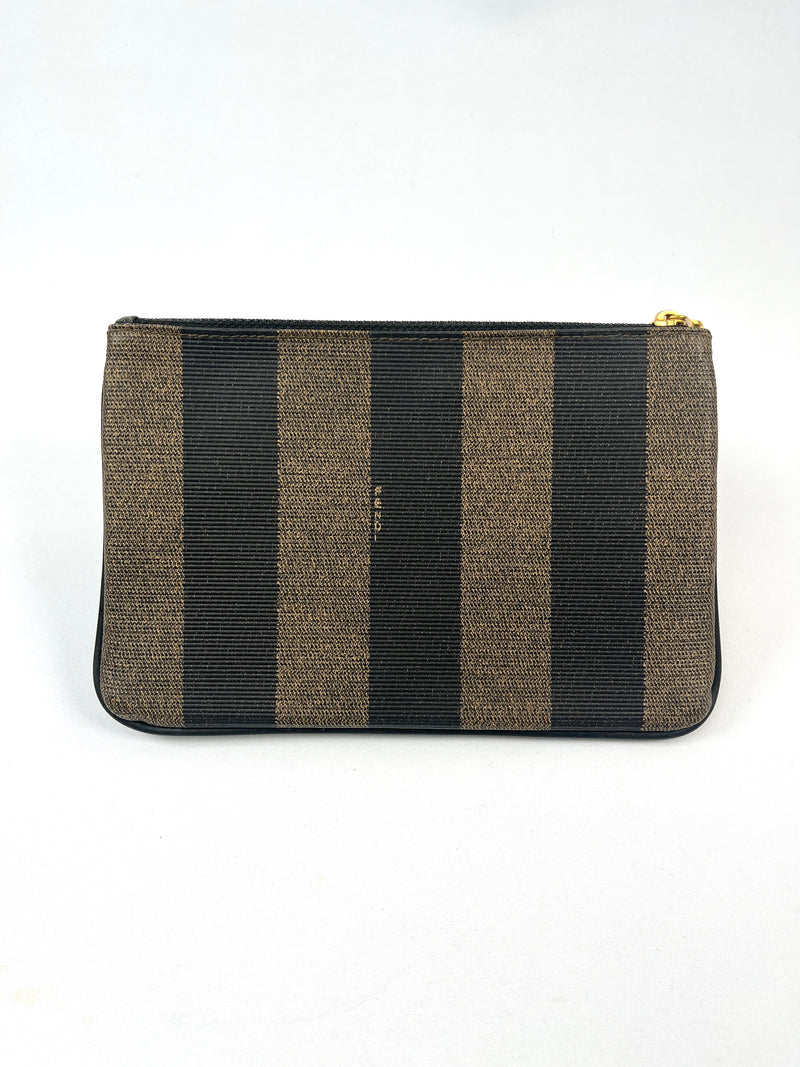 FENDI - PEQUIN STRIPE ZIP POUCH - VINTAGE