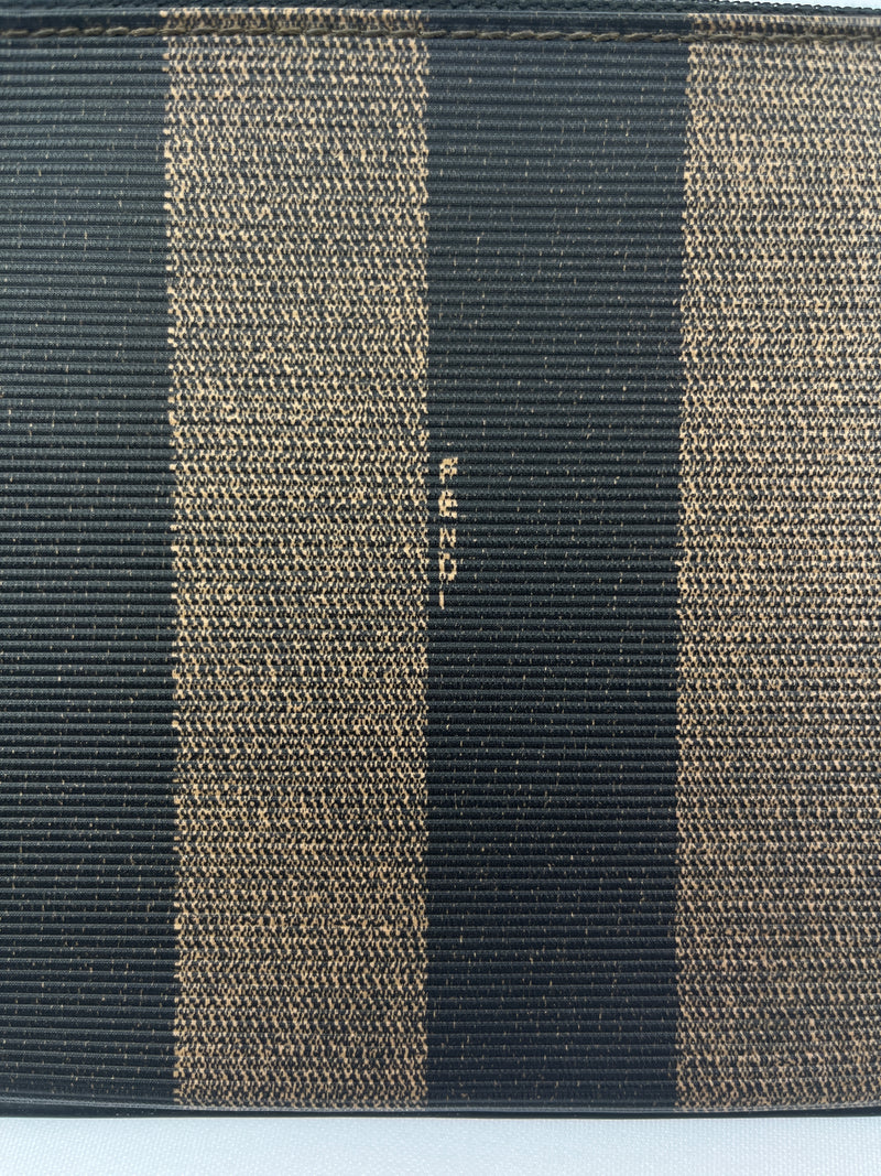 FENDI - PEQUIN STRIPE ZIP POUCH - VINTAGE