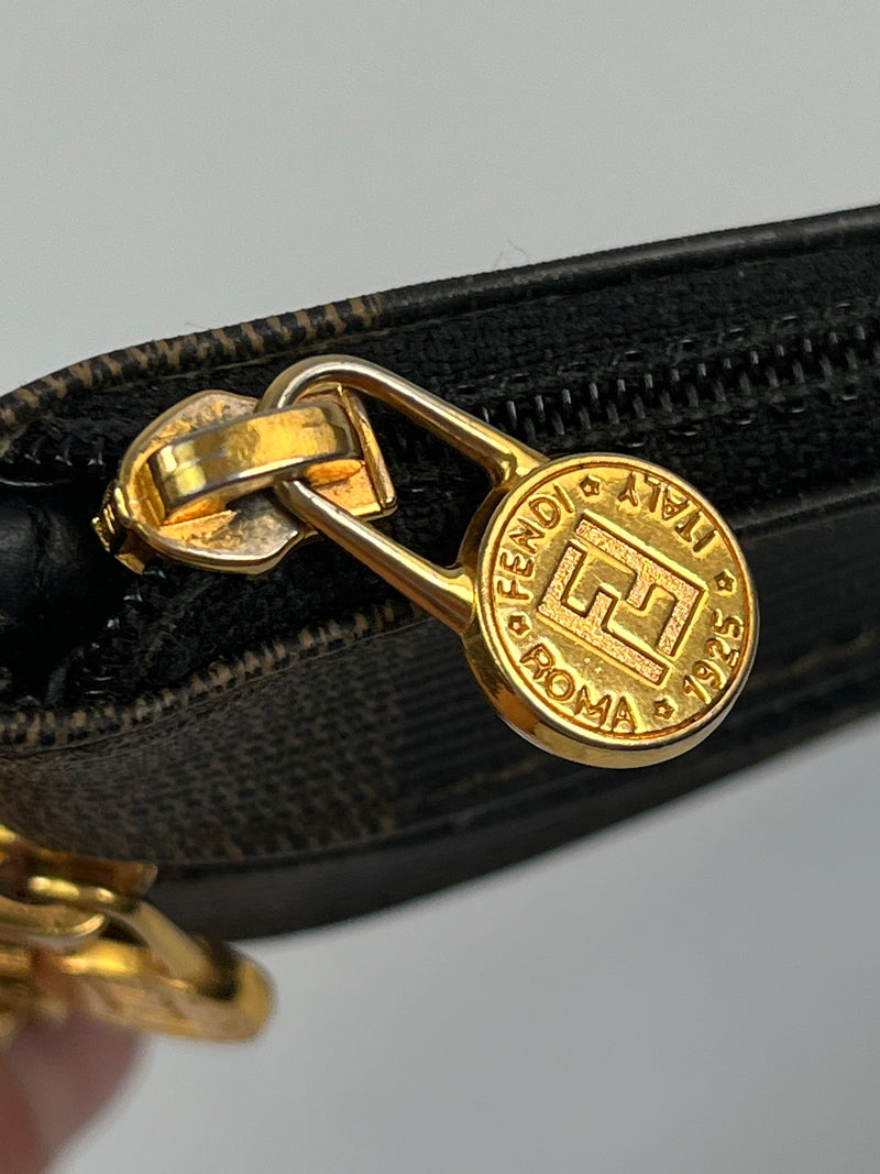 FENDI - PEQUIN STRIPE ZIP POUCH - VINTAGE