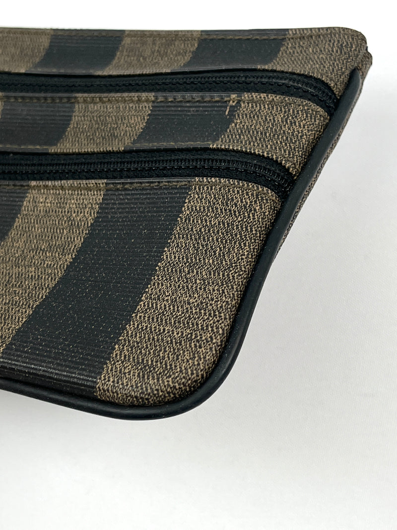 FENDI - PEQUIN STRIPE ZIP POUCH - VINTAGE