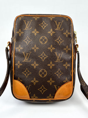 Louis Vuitton Danube 15 Monogram Canvas Crossbody Bag in Brown