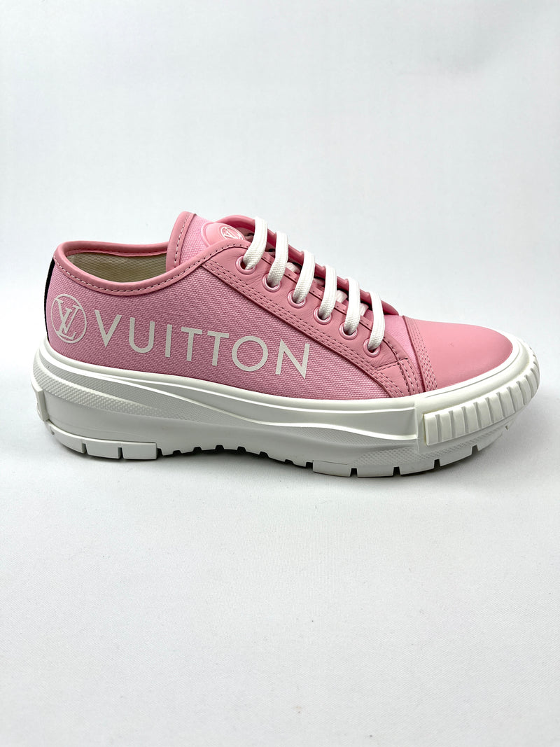 LOUIS VUITTON - SQUAD SNEAKER IN ROSE - SZ 37 WORN ONCE