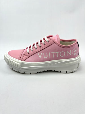 LOUIS VUITTON - SQUAD SNEAKER IN ROSE - SZ 37 WORN ONCE