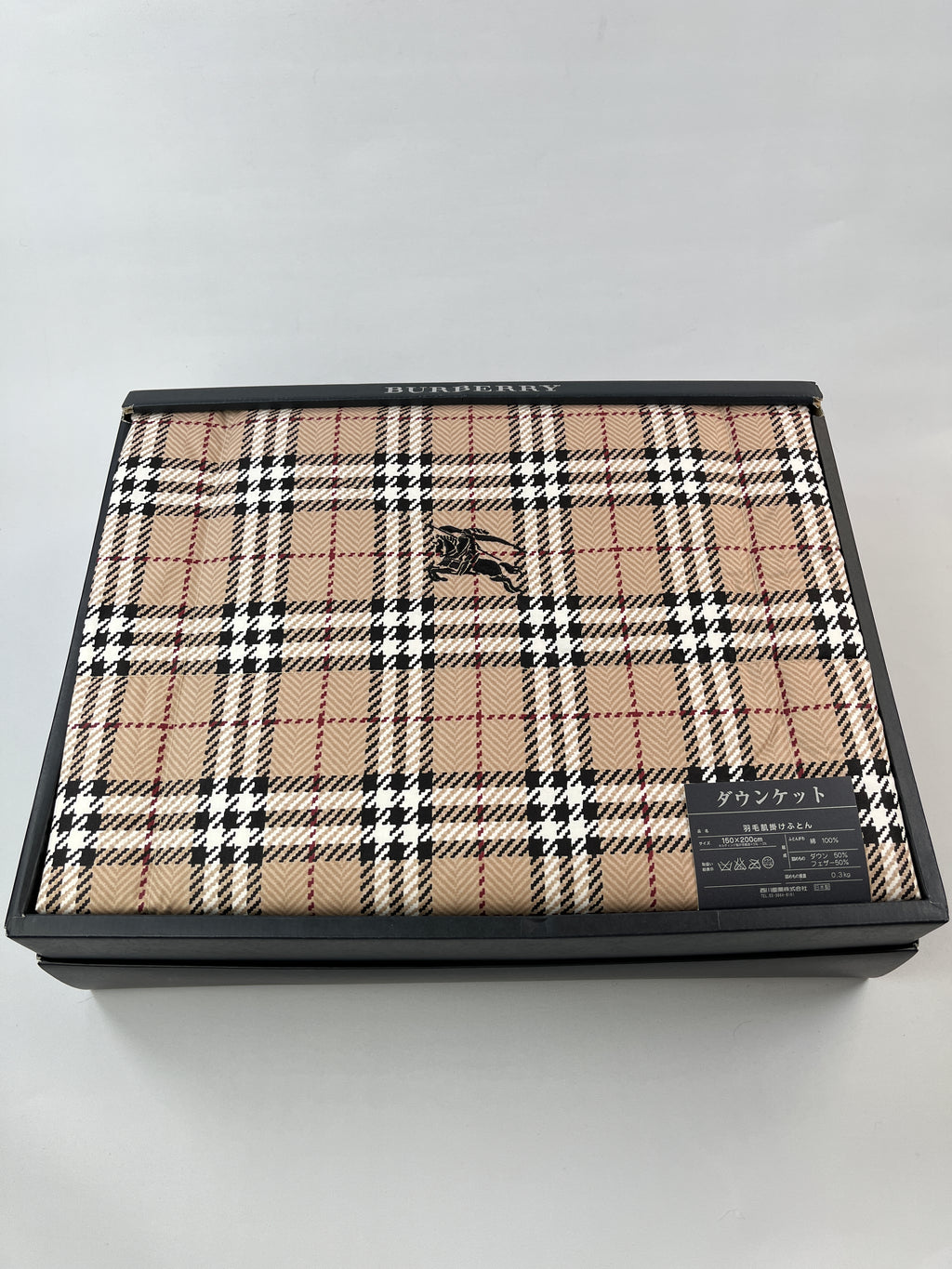 BURBERRY - NOVCHECK QUILTED FEATHER DUVET - NEW - 150 X 200 CM