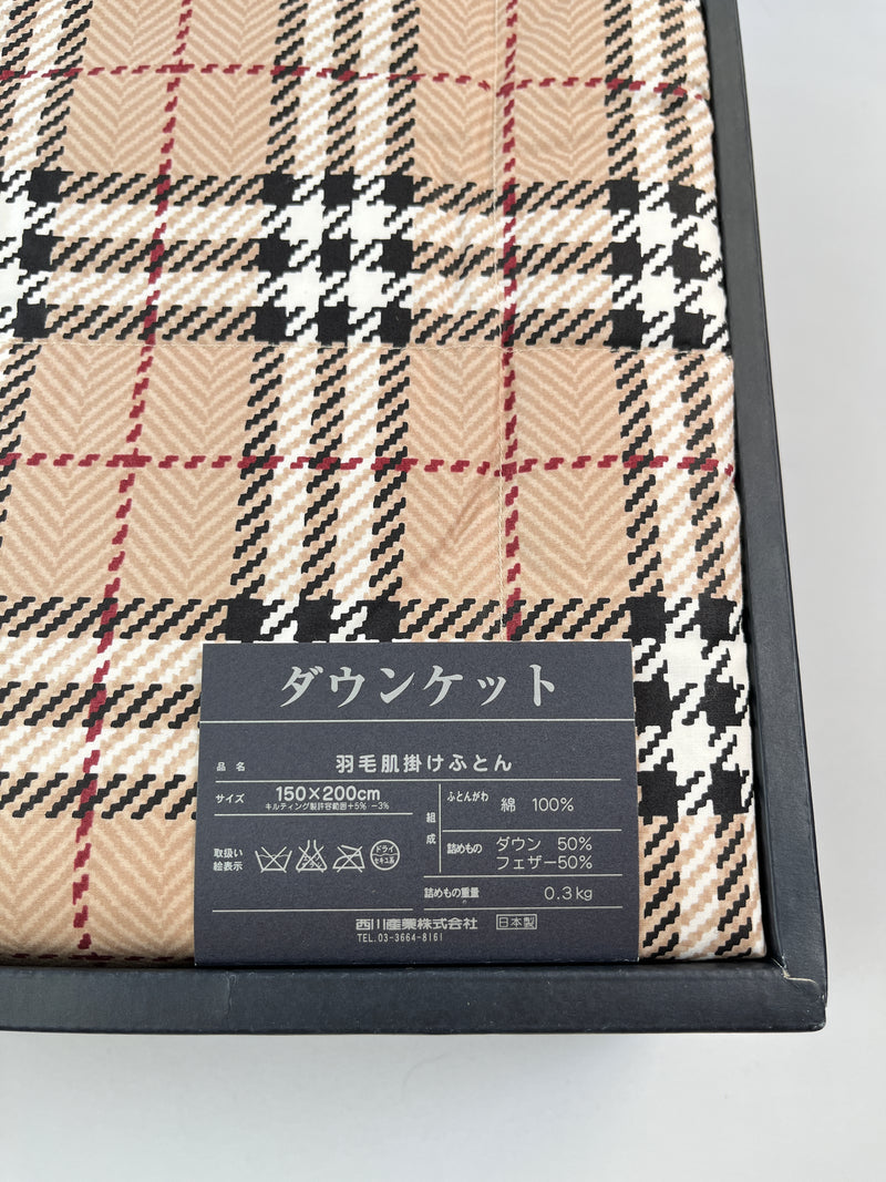 BURBERRY - NOVCHECK QUILTED FEATHER DUVET - NEW - 150 X 200 CM