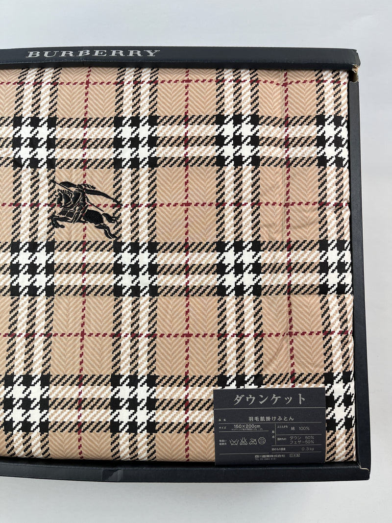 BURBERRY - NOVCHECK QUILTED FEATHER DUVET - NEW - 150 X 200 CM