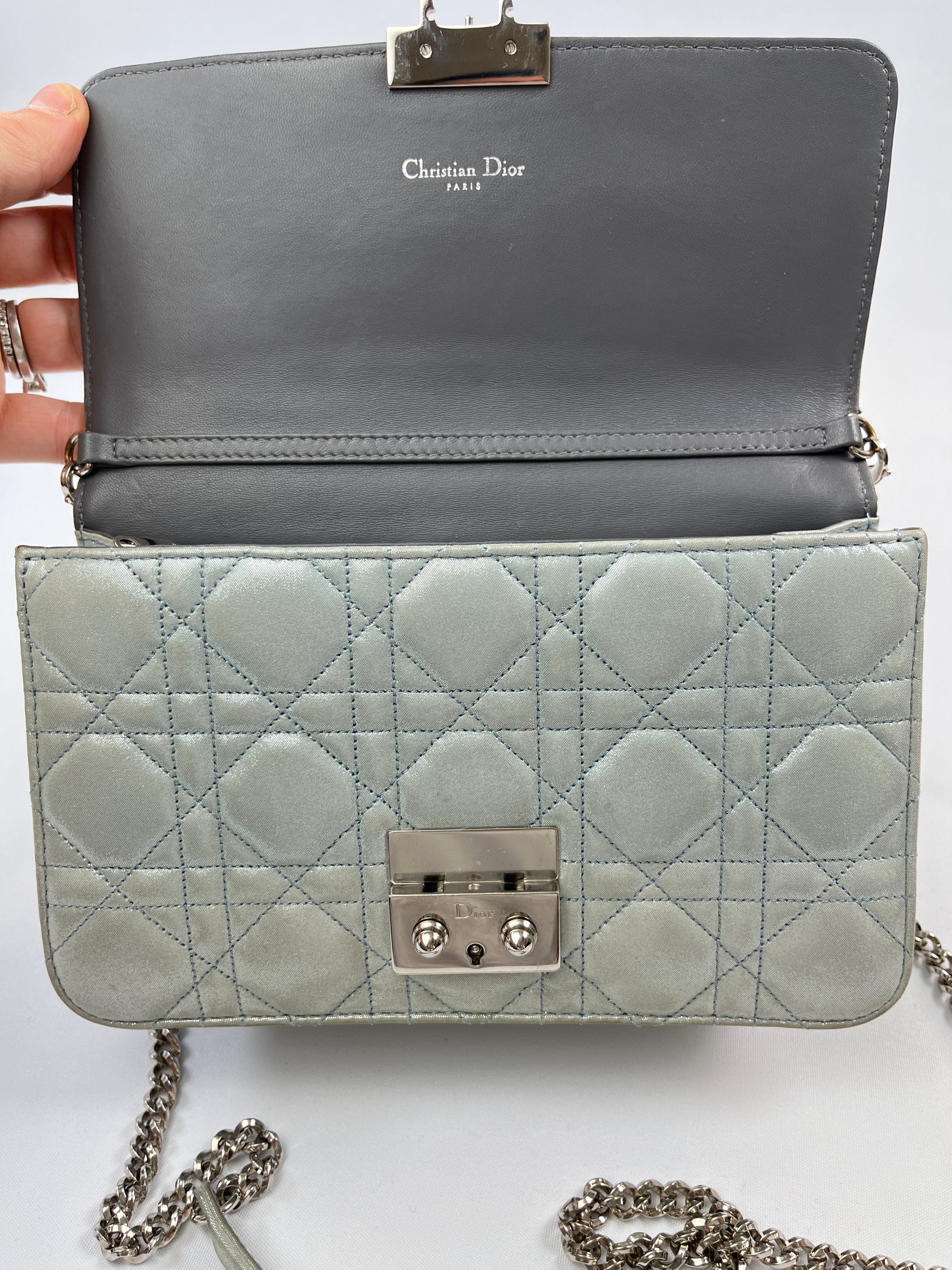 Miss Dior Mini Crossbody Bag  Sling Bag in Lambskin Hardware