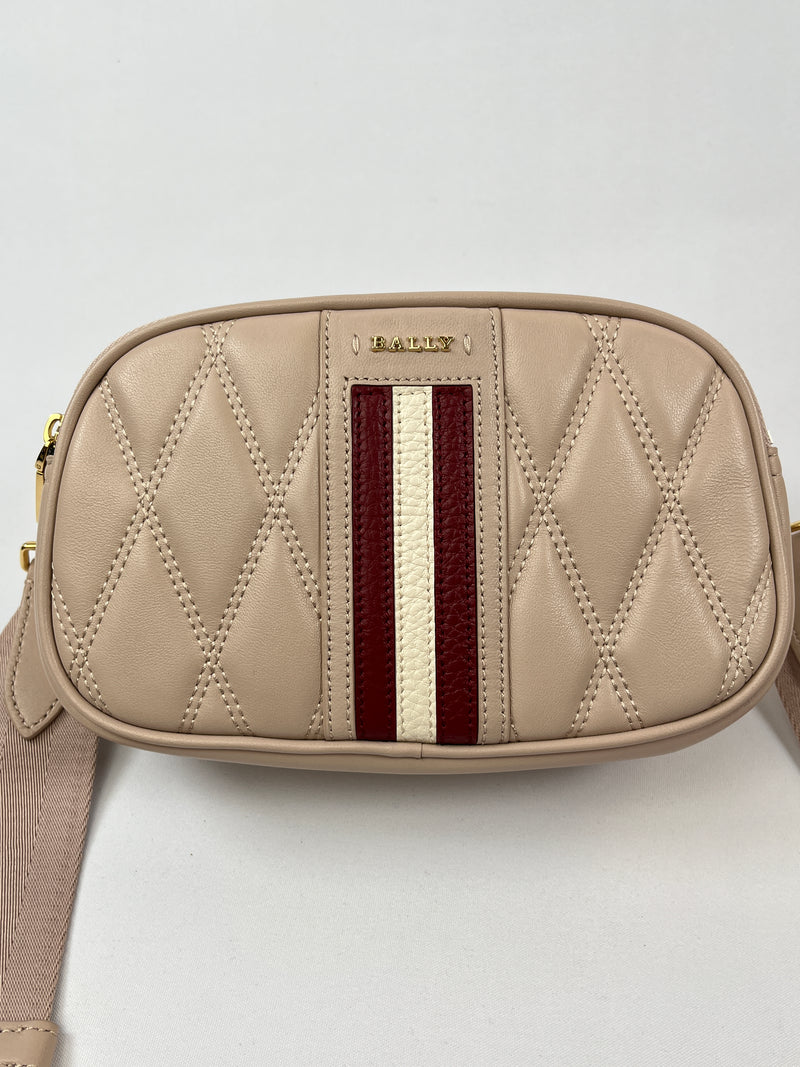 BALLY - DENNI LEATHER MINI BAG BLUSH PINK - NEW