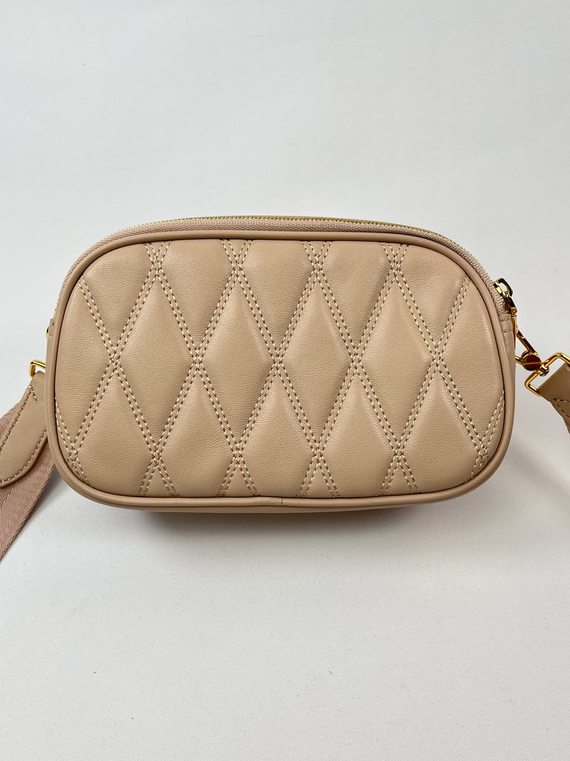 BALLY - DENNI LEATHER MINI BAG BLUSH PINK - NEW
