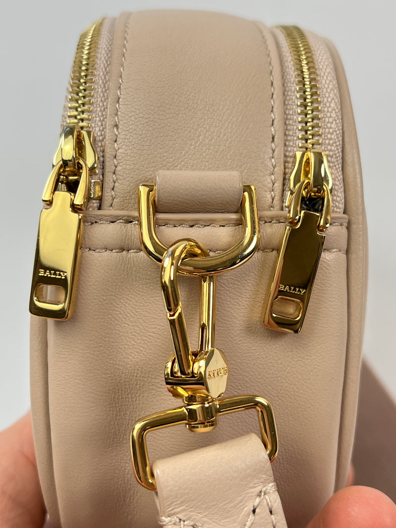 BALLY - DENNI LEATHER MINI BAG BLUSH PINK - NEW