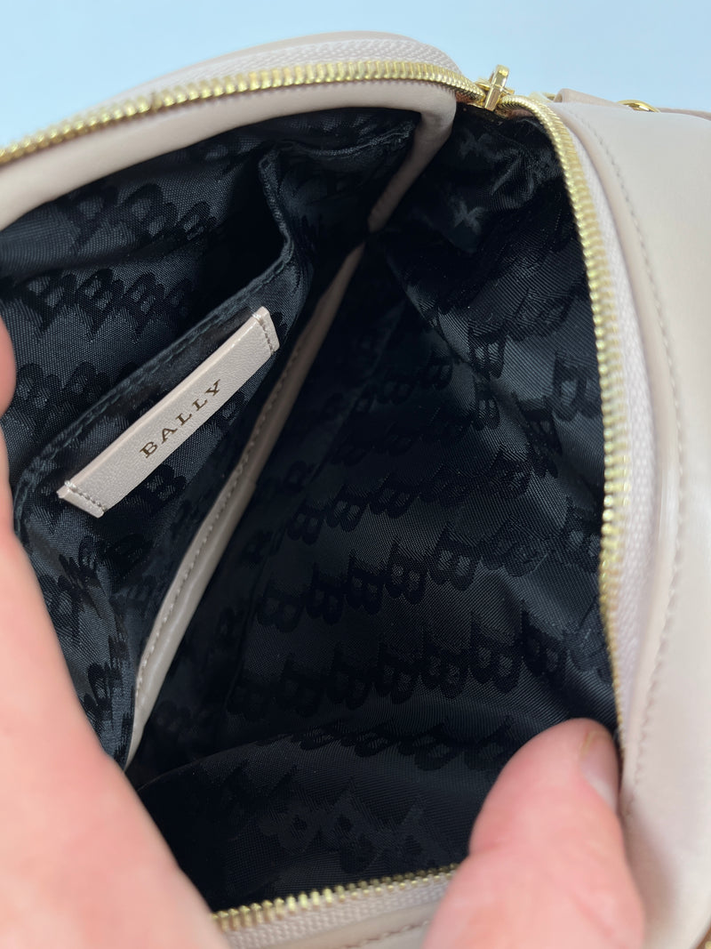 BALLY - DENNI LEATHER MINI BAG BLUSH PINK - NEW