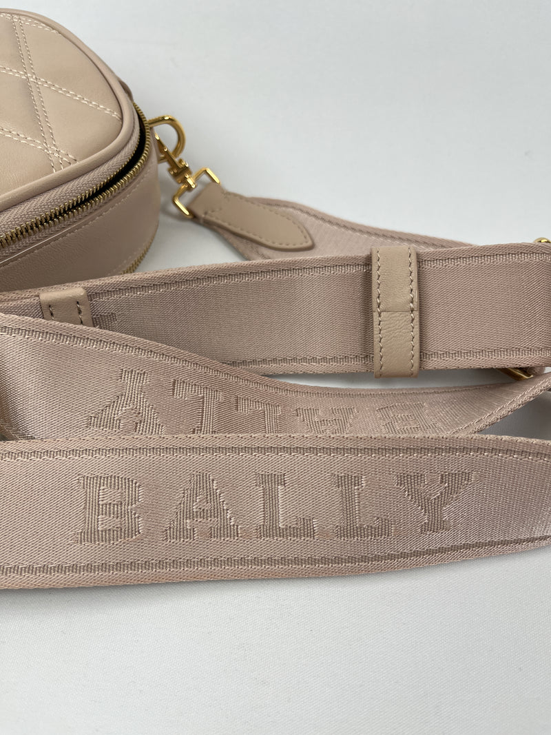 BALLY - DENNI LEATHER MINI BAG BLUSH PINK - NEW