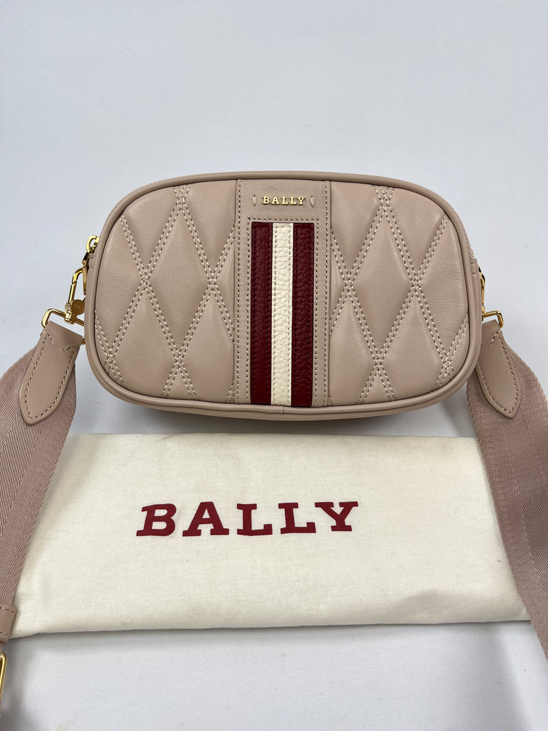 BALLY - DENNI LEATHER MINI BAG BLUSH PINK - NEW