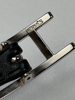 HERMES - BLACK HAPI TRIPLE WRAP BRACELET