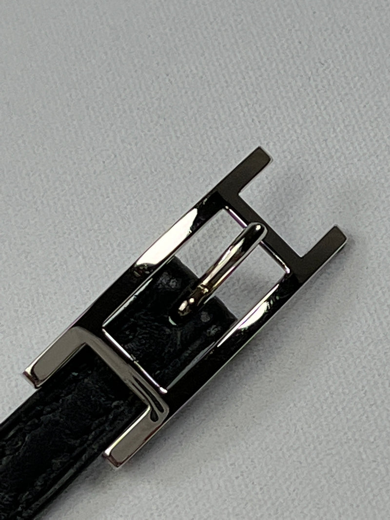 HERMES - BLACK HAPI TRIPLE WRAP BRACELET