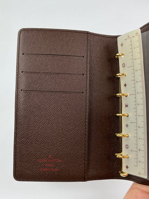 LOUIS VUITTON - AGENDA PM IN DAMIER EBENE