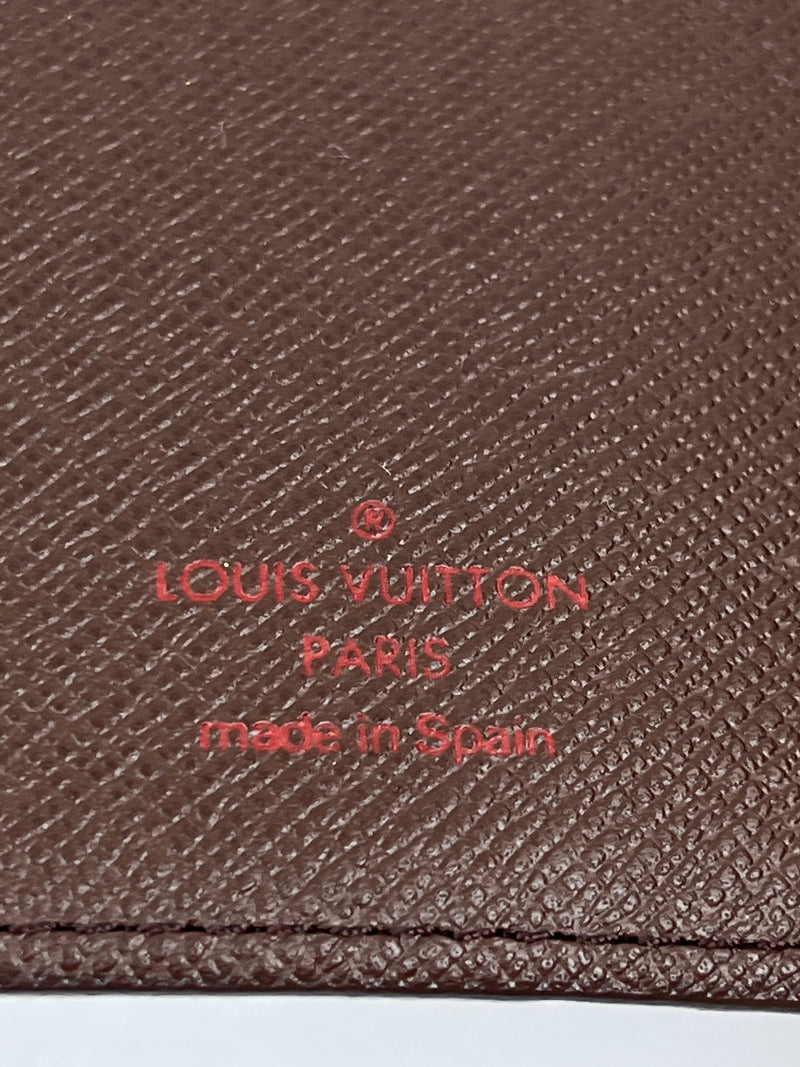 LOUIS VUITTON - AGENDA PM IN DAMIER EBENE
