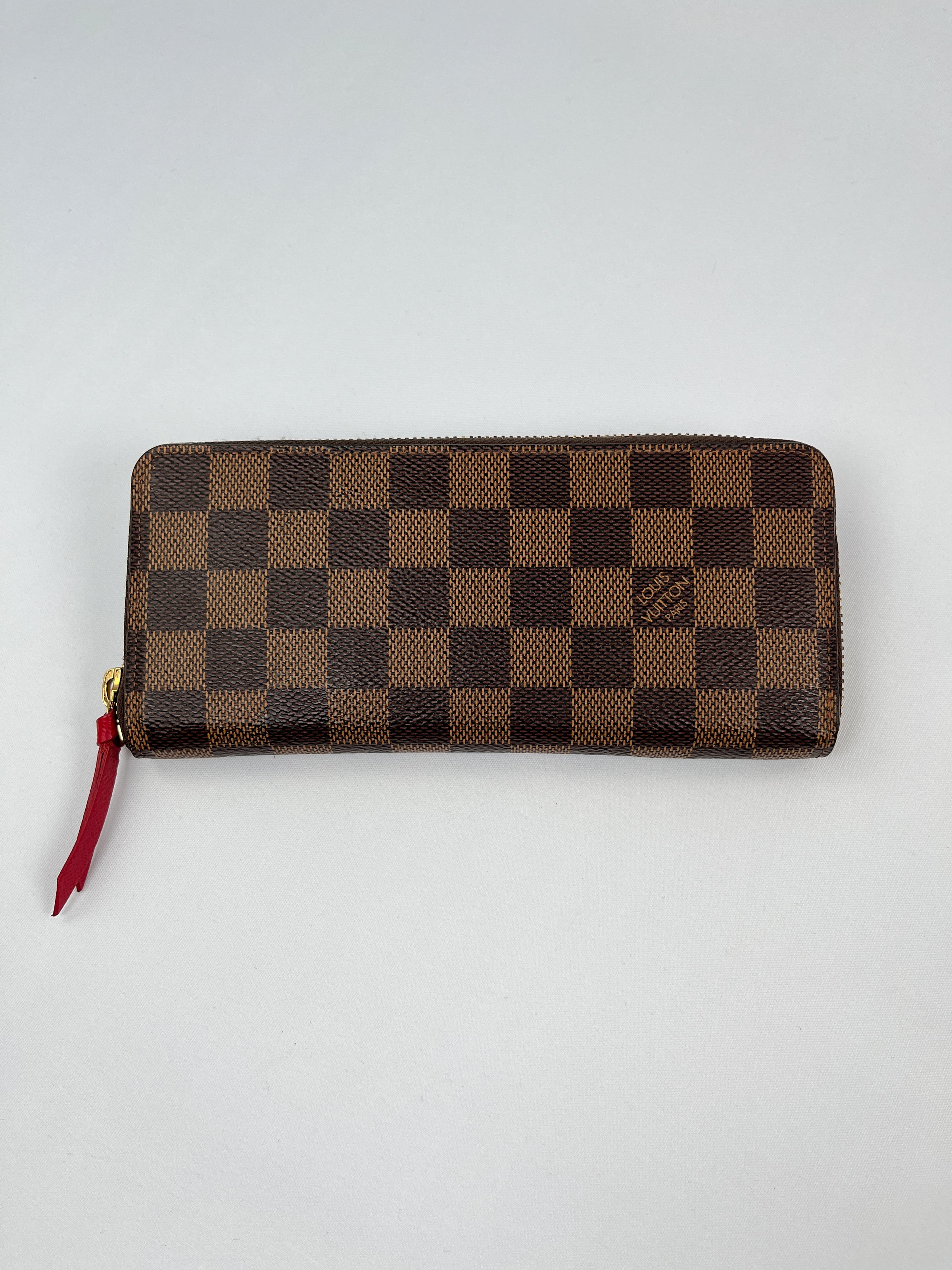 LOUIS VUITTON CLEMENCE SLIMLINE ZIPPY WALLET DAMIER EBENE – RE