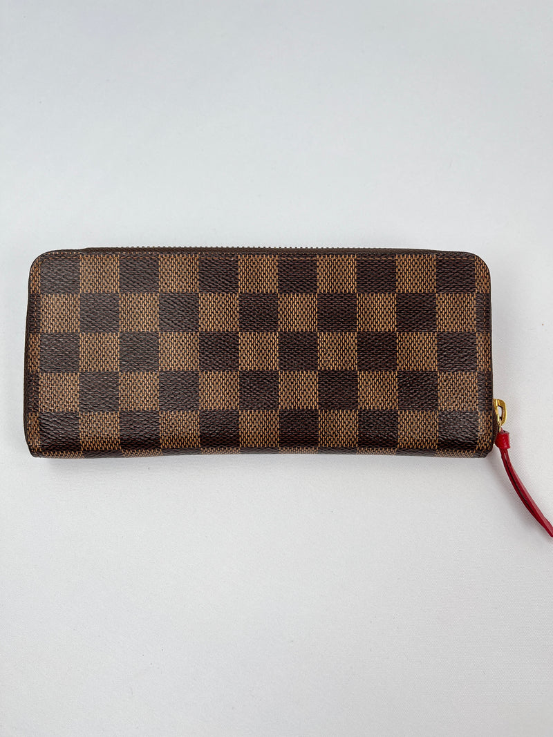 LOUIS VUITTON - CLEMENCE SLIMLINE ZIPPY WALLET DAMIER EBENE