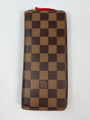 LOUIS VUITTON - CLEMENCE SLIMLINE ZIPPY WALLET DAMIER EBENE