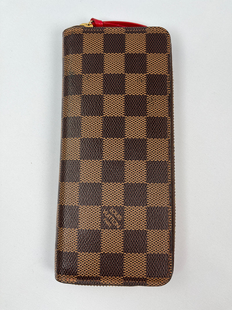 LOUIS VUITTON - CLEMENCE SLIMLINE ZIPPY WALLET DAMIER EBENE