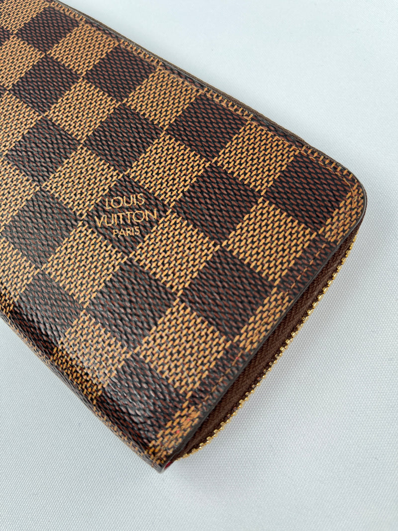 LOUIS VUITTON - CLEMENCE SLIMLINE ZIPPY WALLET DAMIER EBENE