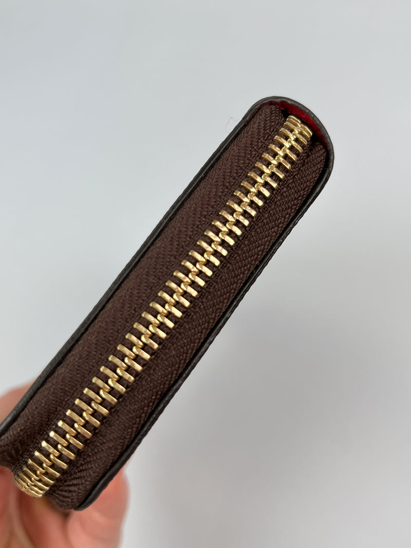 LOUIS VUITTON - CLEMENCE SLIMLINE ZIPPY WALLET DAMIER EBENE