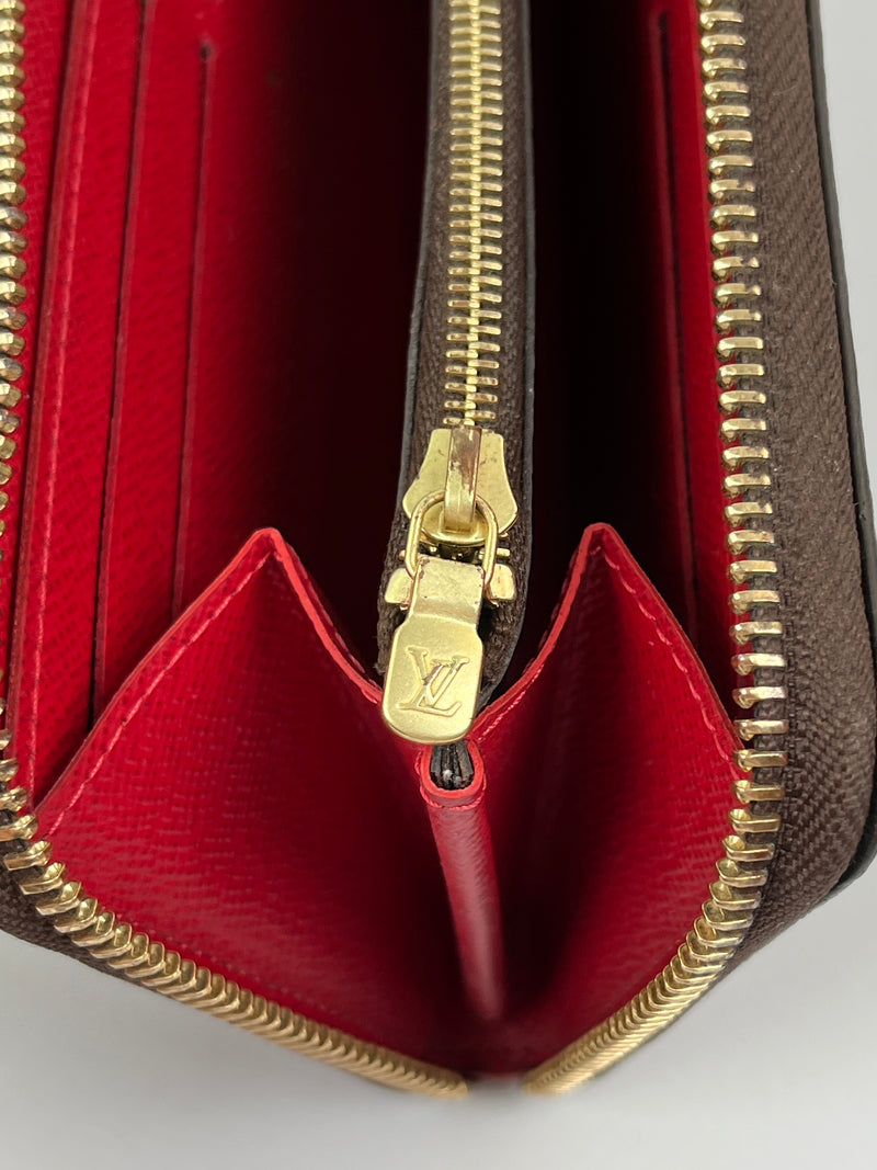 LOUIS VUITTON - CLEMENCE SLIMLINE ZIPPY WALLET DAMIER EBENE