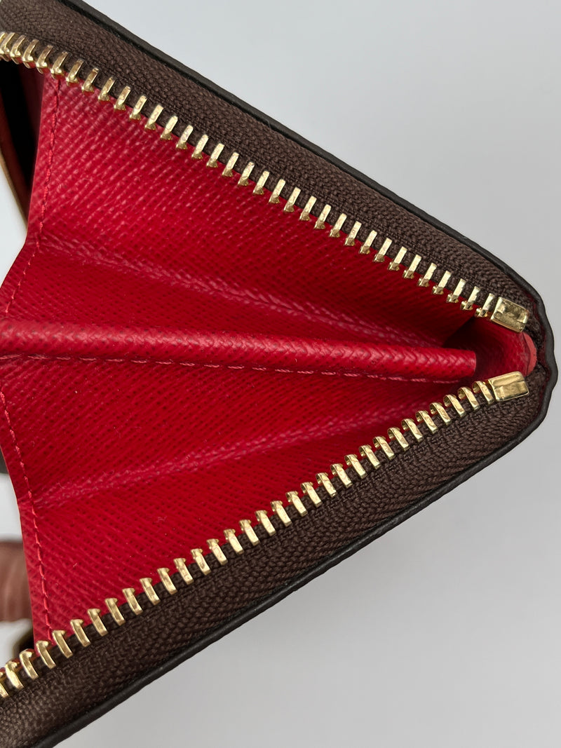 LOUIS VUITTON - CLEMENCE SLIMLINE ZIPPY WALLET DAMIER EBENE