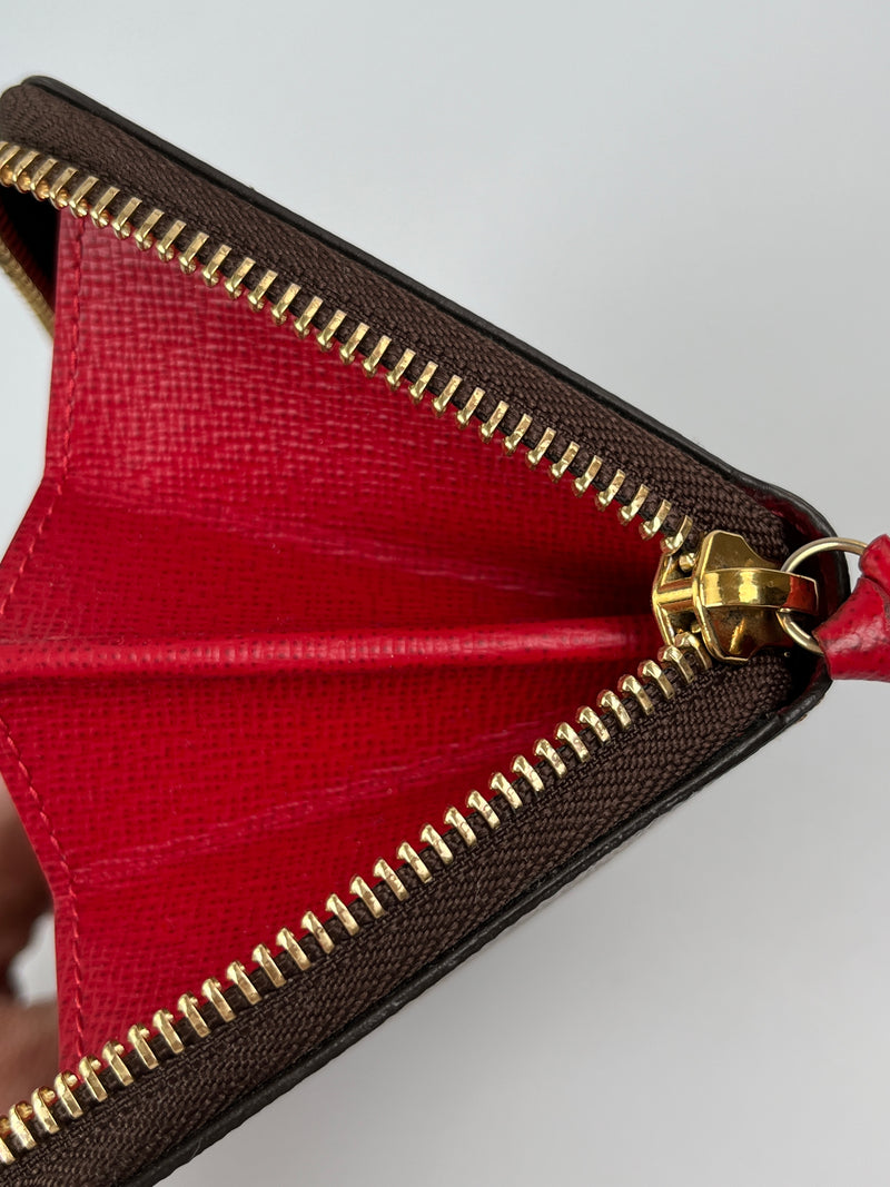 LOUIS VUITTON - CLEMENCE SLIMLINE ZIPPY WALLET DAMIER EBENE