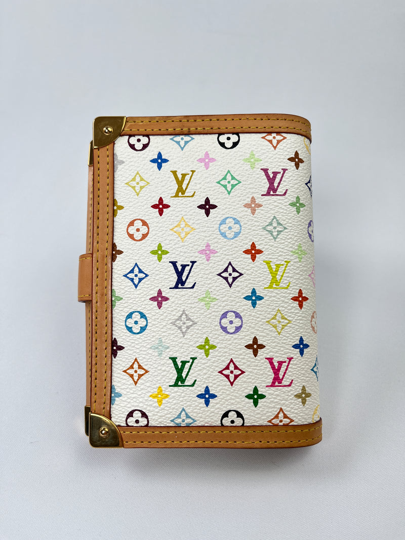 LOUIS VUITTON - AGENDA PM WHITE MULTICOLOUR MONOGRAM CANVAS