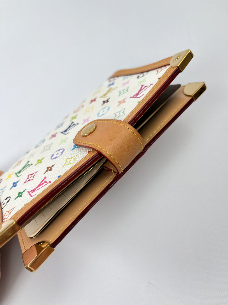 LOUIS VUITTON - AGENDA PM WHITE MULTICOLOUR MONOGRAM CANVAS