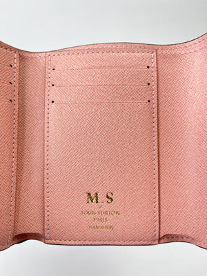 LOUIS VUITTON - VICTORINE WALLET ROSE BALLERINE *HEAT STAMPED