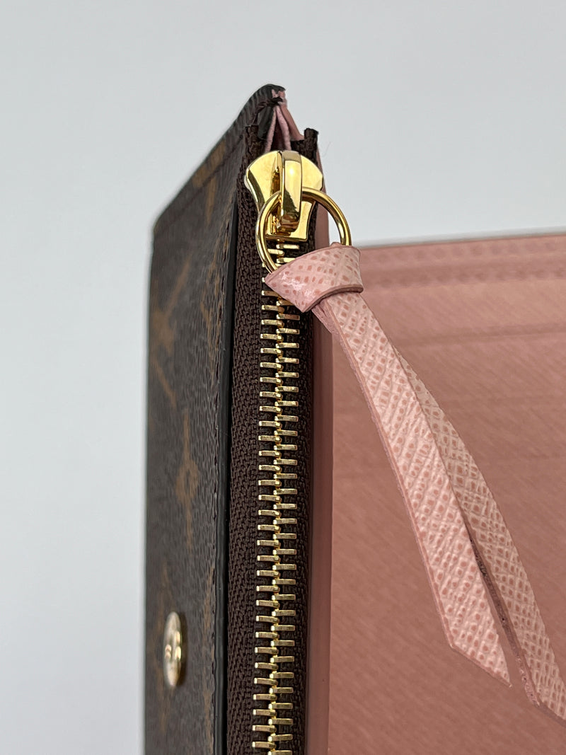 LOUIS VUITTON - VICTORINE WALLET ROSE BALLERINE *HEAT STAMPED