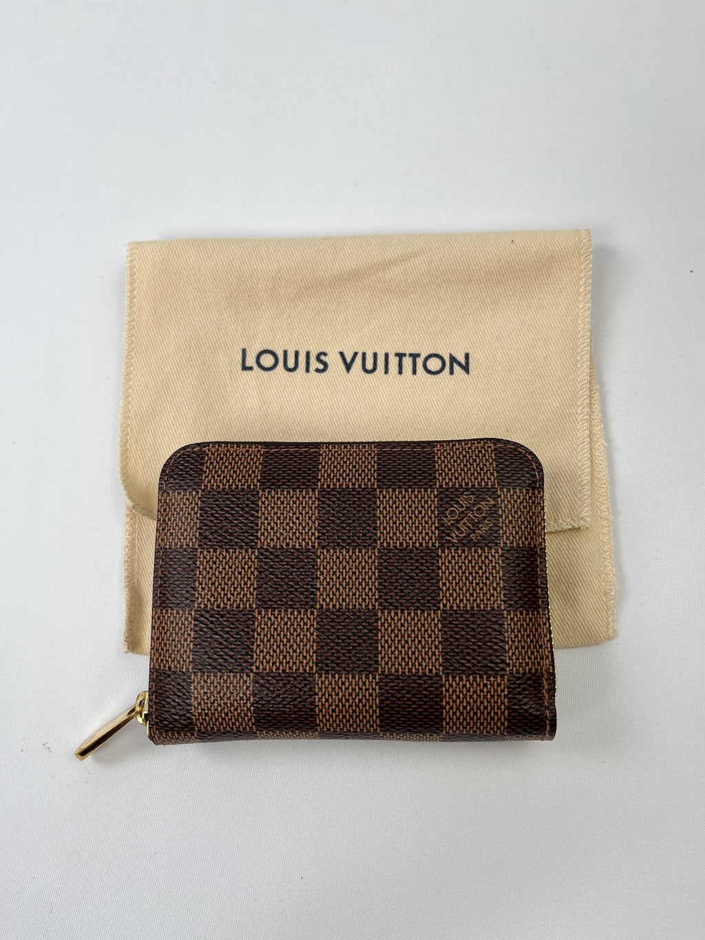 Louis Vuitton Zippy Coin Purse Padlock Rose Ballerine Damier Azur