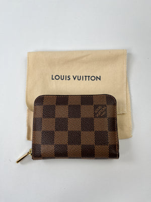 LOUIS VUITTON - ZIPPY COIN PURSE DAMIER EBENE