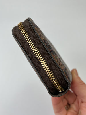 LOUIS VUITTON - ZIPPY COIN PURSE DAMIER EBENE