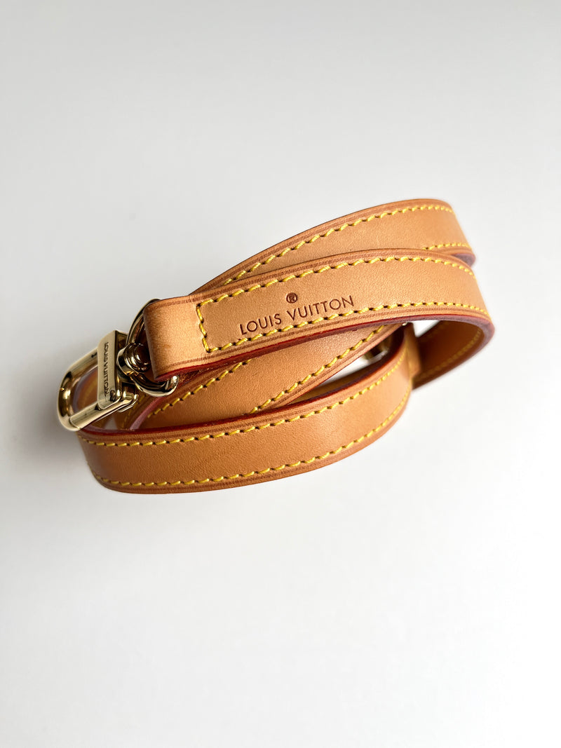 LOUIS VUITTON - VACHETTA LEATHER CROSSBODY STRAP - 120 cm