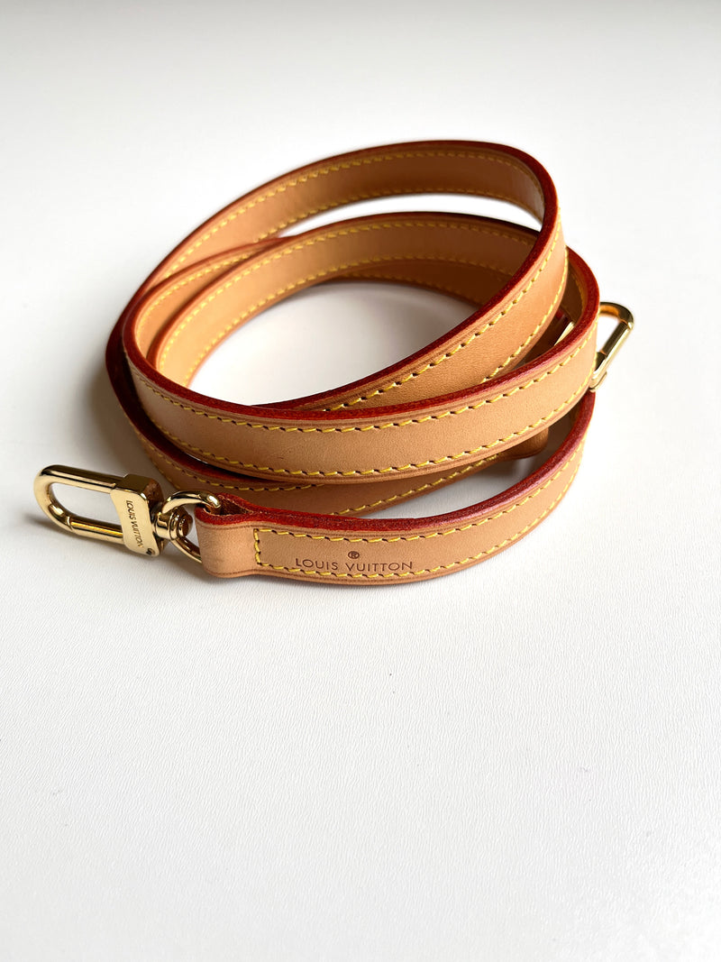 LOUIS VUITTON - VACHETTA LEATHER CROSSBODY STRAP - 120 cm